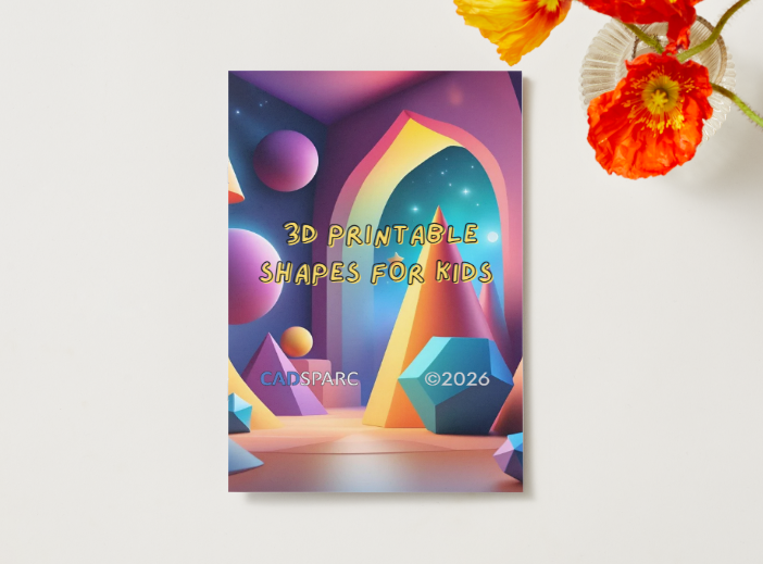 3D PRINTABLE SHAPES FOR KIDS, BOOKLET